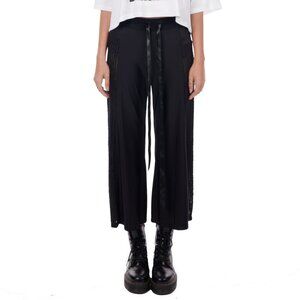 Jersey Cropped Pants – Black
